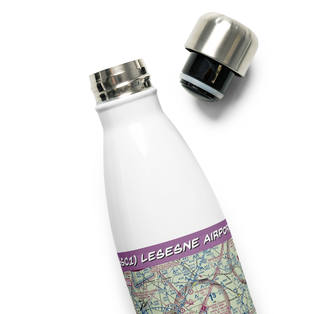 Lesesne Airport (6SC1) VFR Sectional Water Bottle 