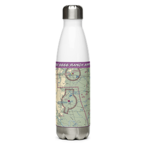 6666 Ranch Airport (6TE6) VFR Sectional Water Bottle