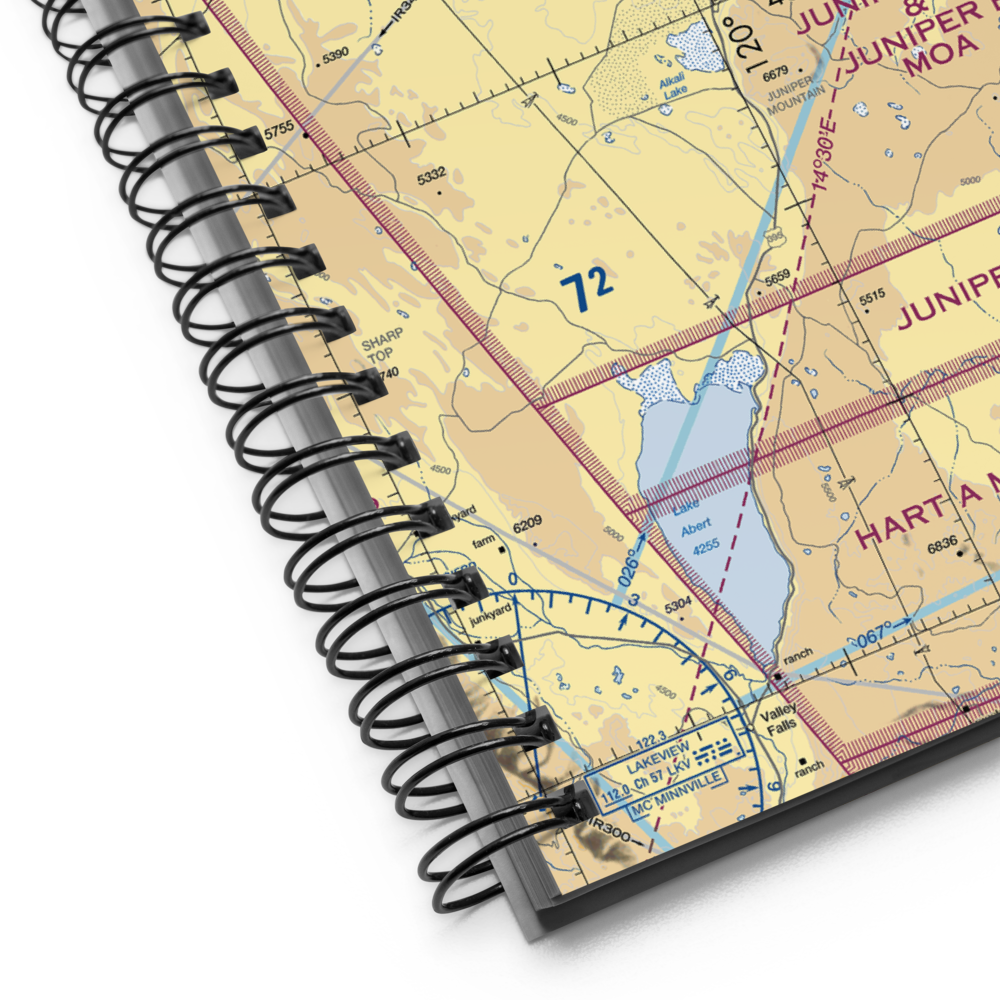 Alkali Lake State Airport (R03) VFR Sectional Notebook 