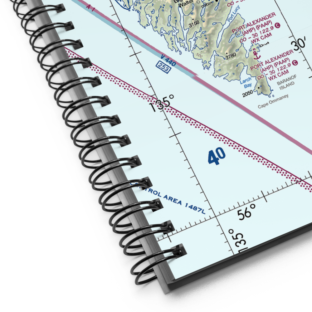 Port Walter Seaplane Base (PWR) VFR Sectional Notebook 