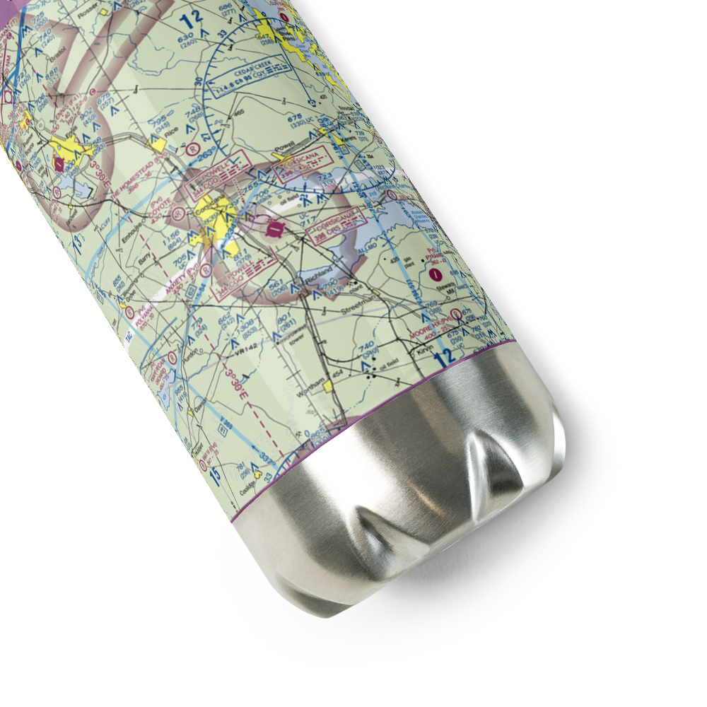 Jtj Ranch Airport (6TX6) VFR Sectional Water Bottle 