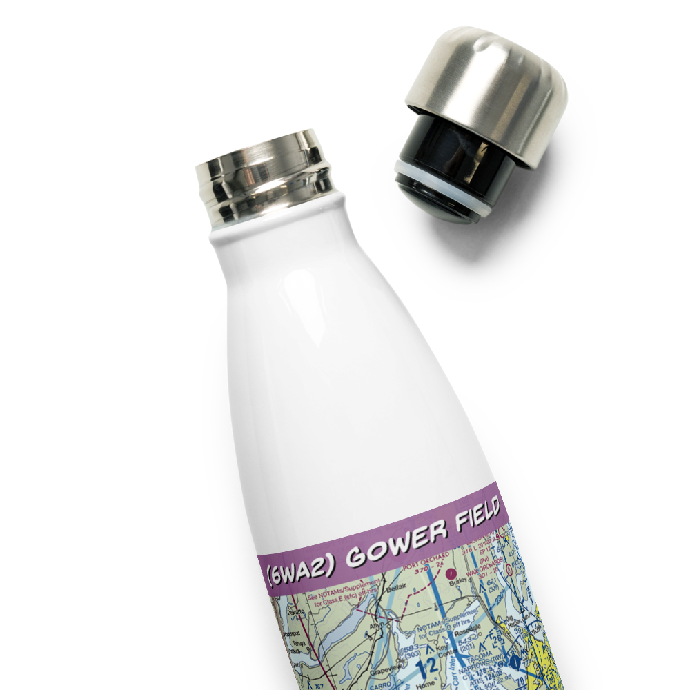 Gower Field (6WA2) VFR Sectional Water Bottle 