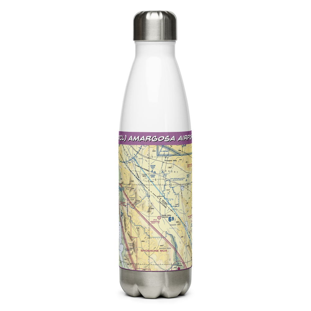 Amargosa Airport (70CL) VFR Sectional Water Bottle 