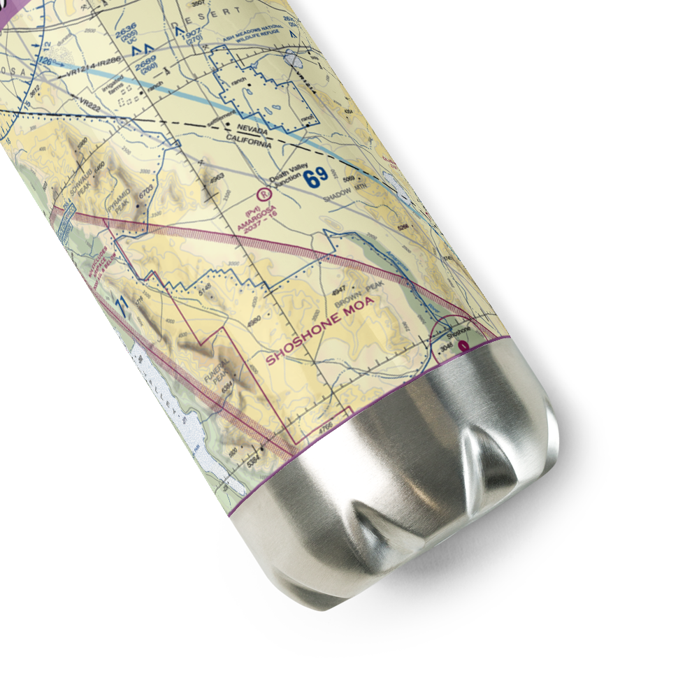 Amargosa Airport (70CL) VFR Sectional Water Bottle 