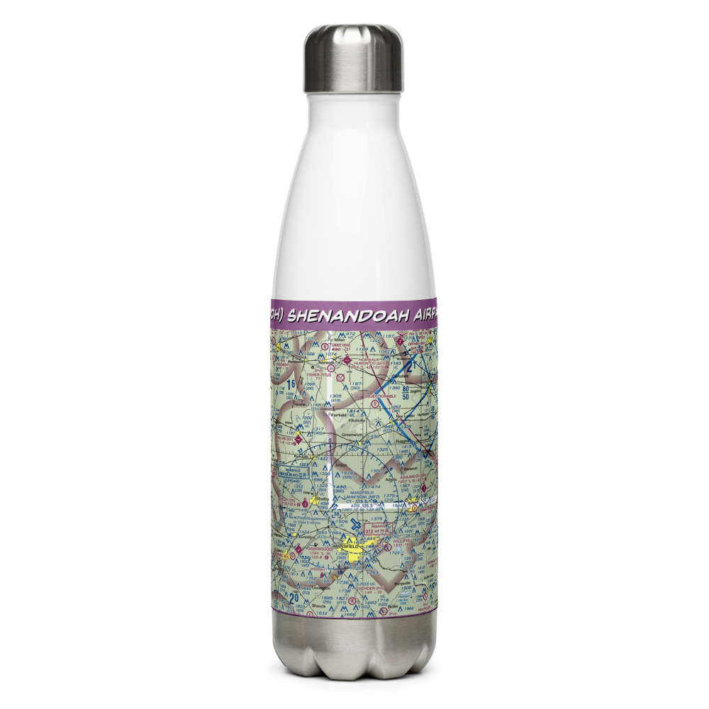 Shenandoah Airpark (70OH) VFR Sectional Water Bottle 