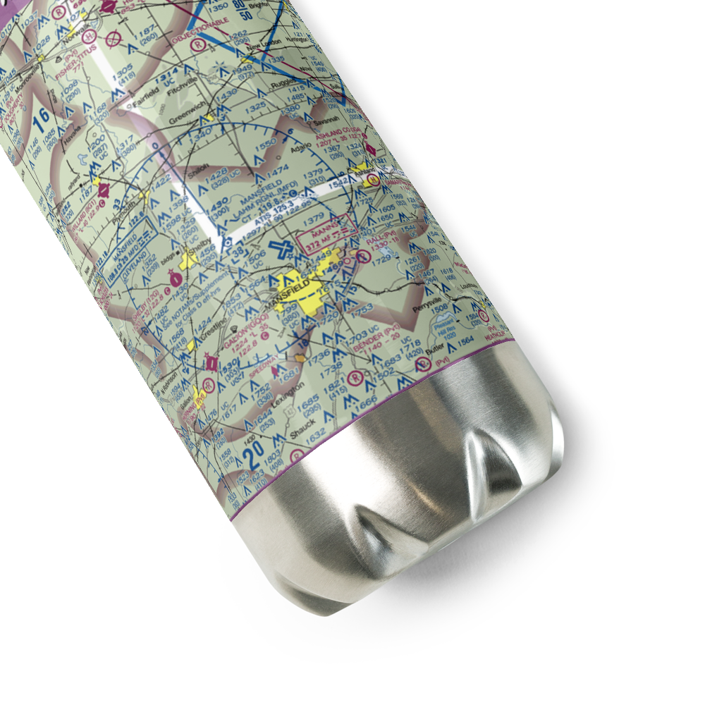 Shenandoah Airpark (70OH) VFR Sectional Water Bottle 