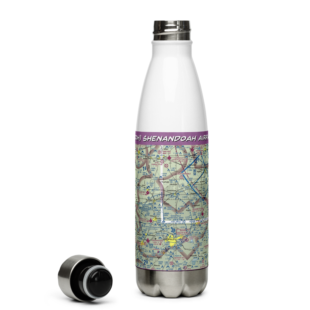 Shenandoah Airpark (70OH) VFR Sectional Water Bottle 