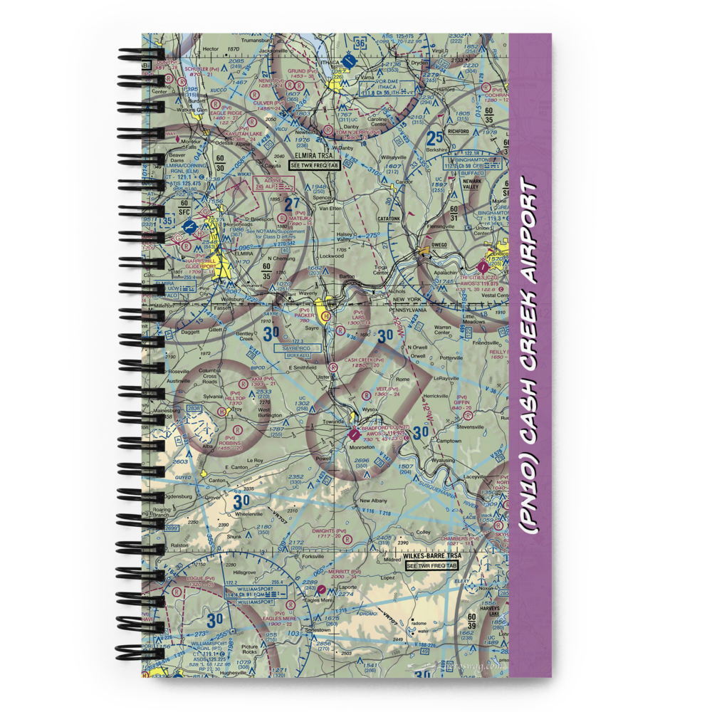 Cash Creek Airport (PN10) VFR Sectional Notebook 