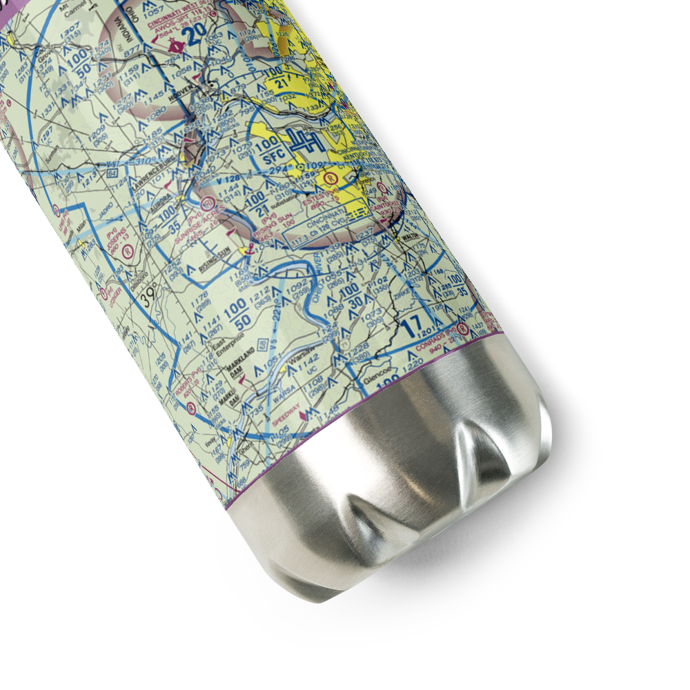 Sunrise Acres Airport (71KY) VFR Sectional Water Bottle 