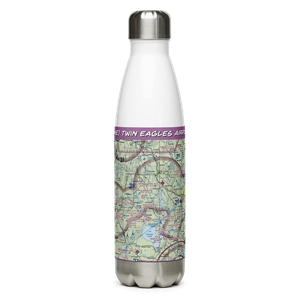 Twin Eagles Airport (71ME) VFR Sectional Water Bottle