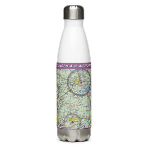 K & D Airport (71NC) VFR Sectional Water Bottle