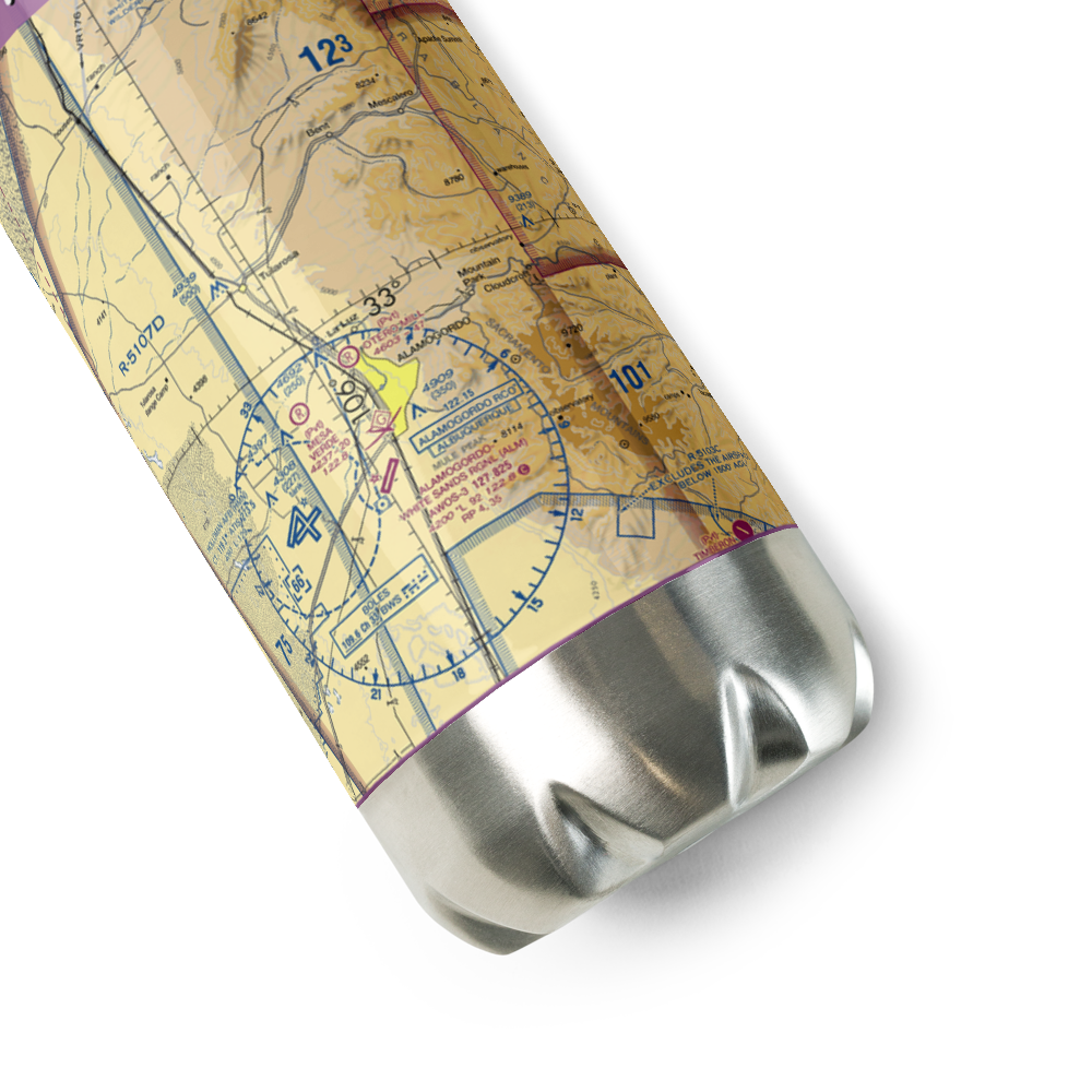 Otero Mill Airport (72NM) VFR Sectional Water Bottle 