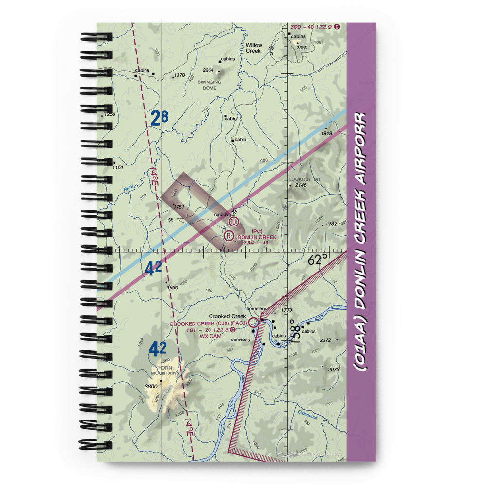 Donlin Creek Airporr (01AA) VFR Sectional Notebook 