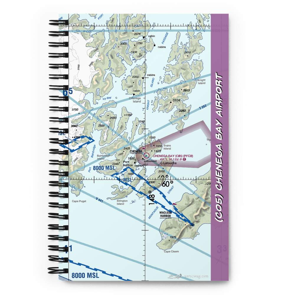 Chenega Bay Airport (C05) VFR Sectional Notebook 