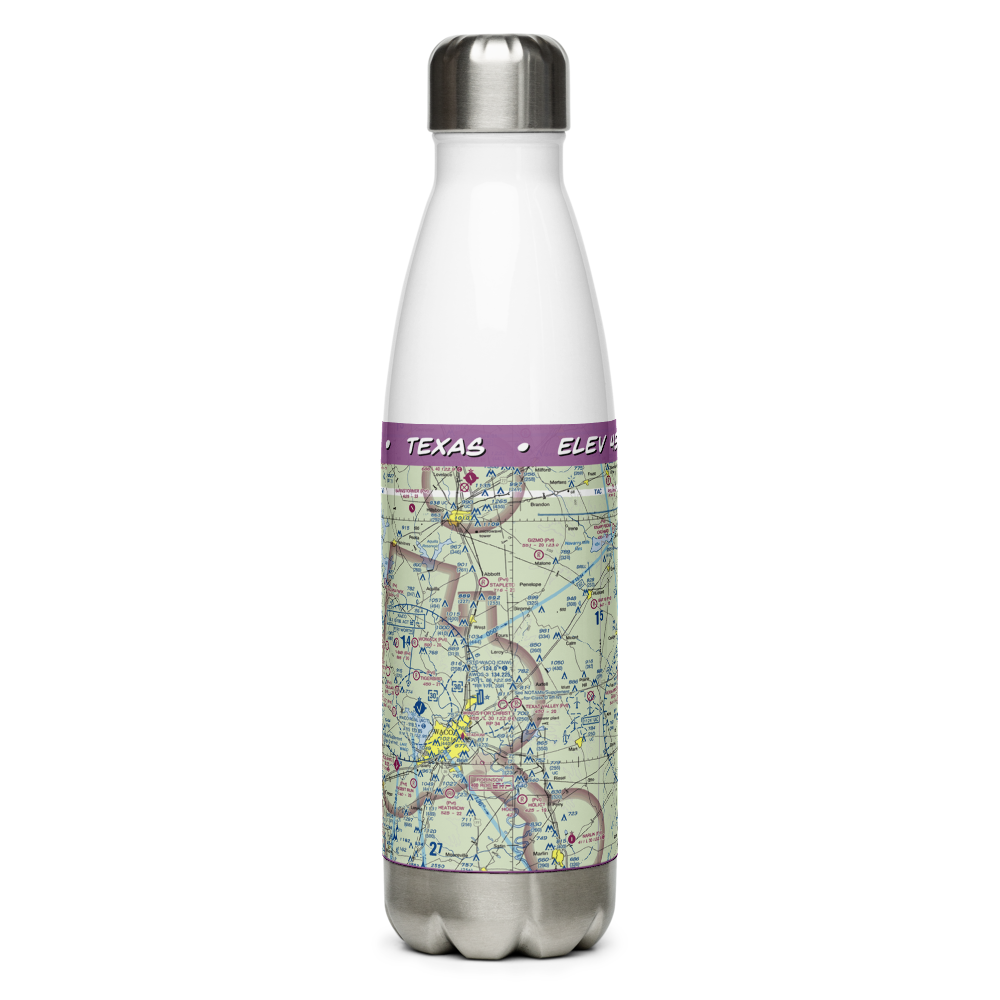 Wings For Christ International Flight Academy Airport (73F) VFR Sectional Water Bottle 