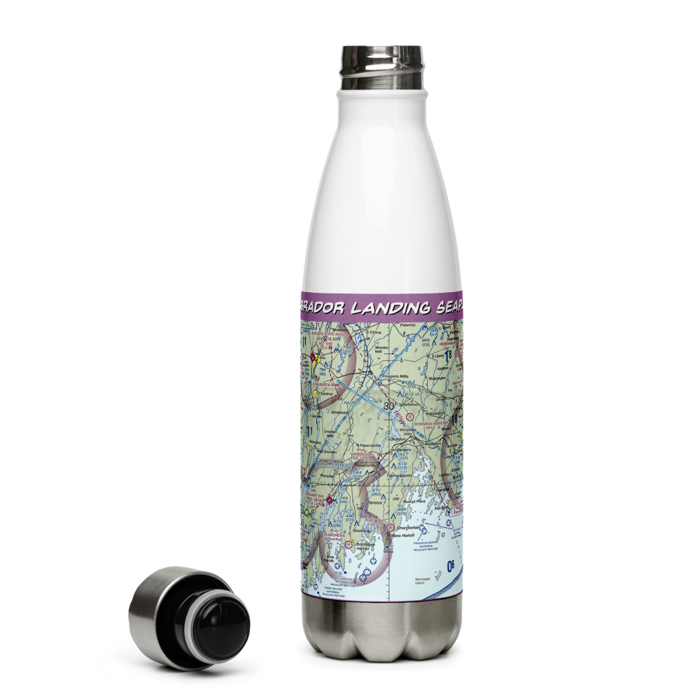 Labrador Landing Seaplane Base (74ME) VFR Sectional Water Bottle 