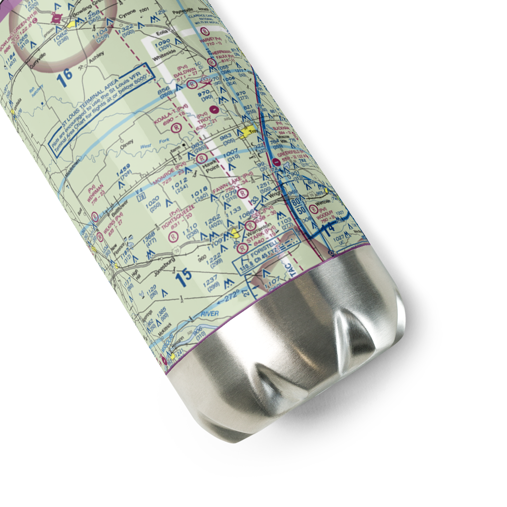 Koala-T-Field Airport (74MU) VFR Sectional Water Bottle 