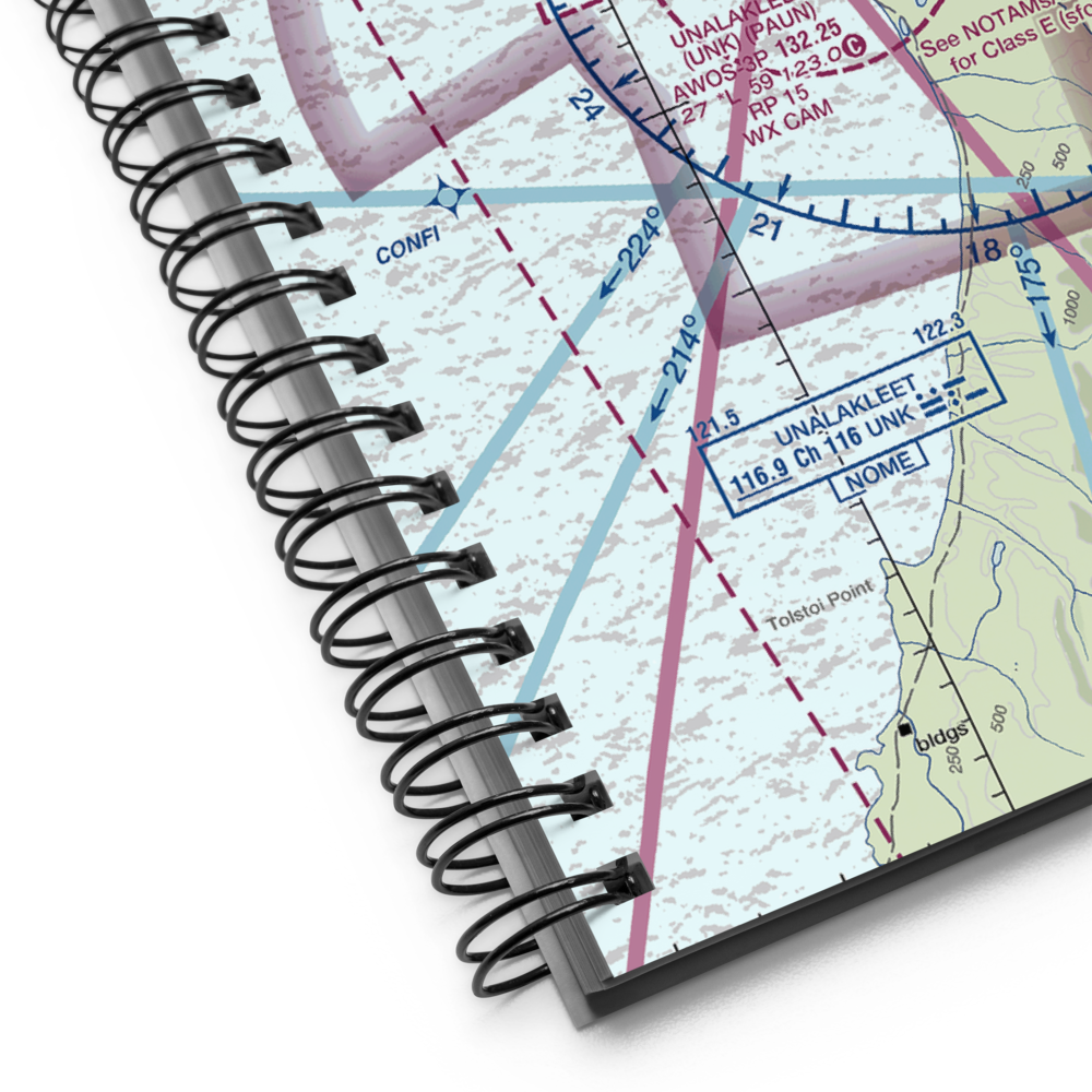 Unalakleet Airport (UNK) VFR Sectional Notebook 