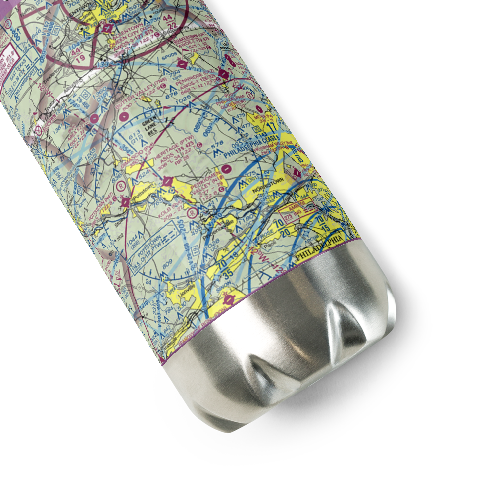 Shontz Airport (74PA) VFR Sectional Water Bottle 