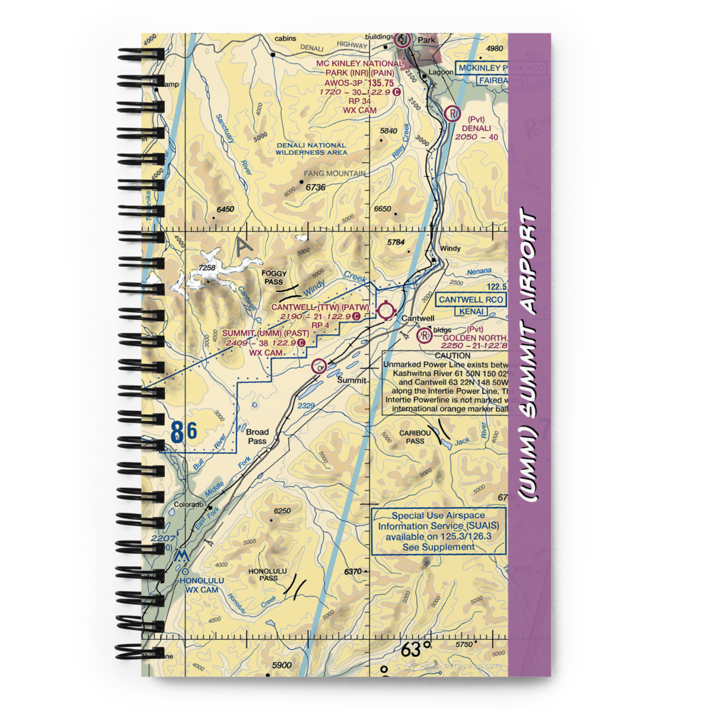 Summit Airport (UMM) VFR Sectional Notebook 