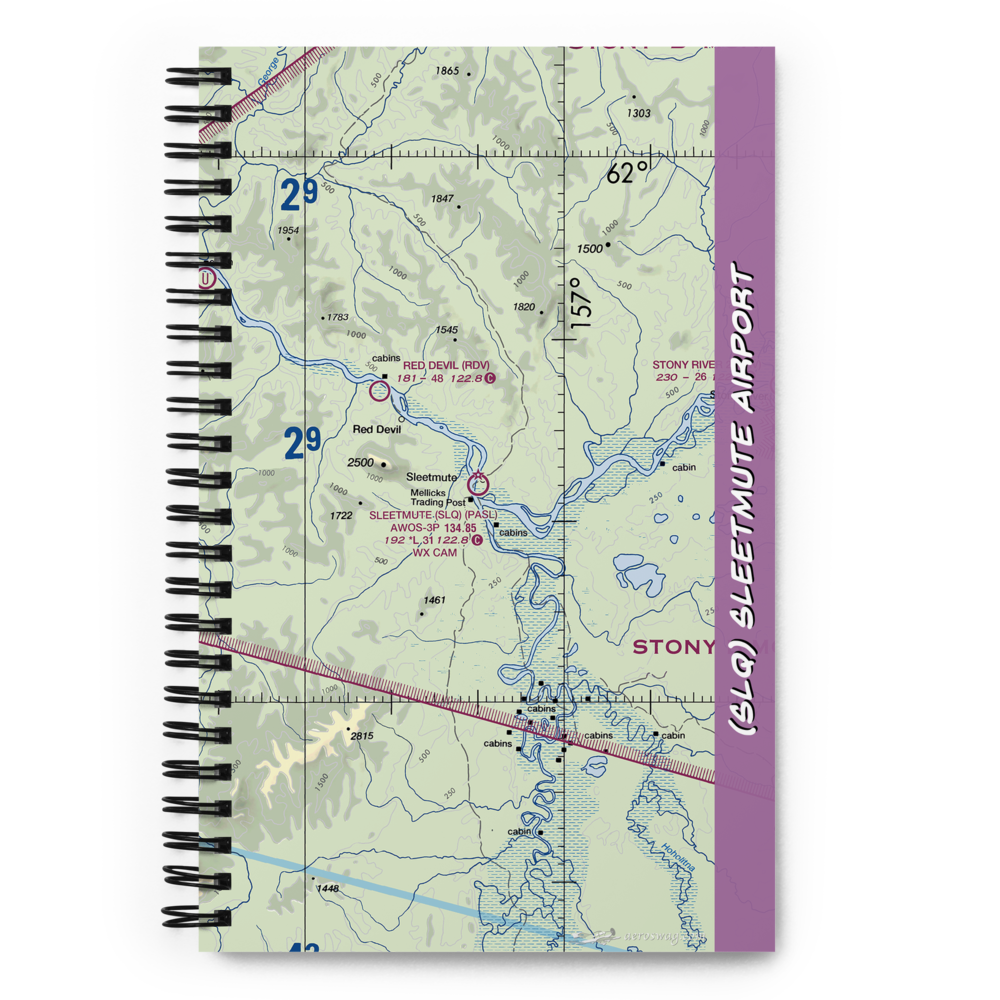 Sleetmute Airport (SLQ) VFR Sectional Notebook 
