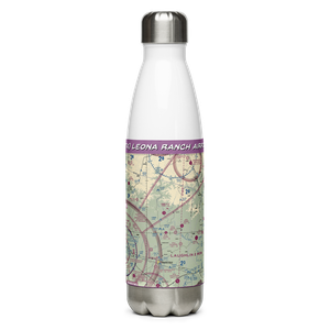 Leona Ranch Airport (75TX) VFR Sectional Water Bottle