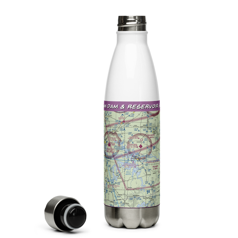 Harry S Truman Dam & Reservoir Seaplane Base (75U) VFR Sectional Water Bottle 