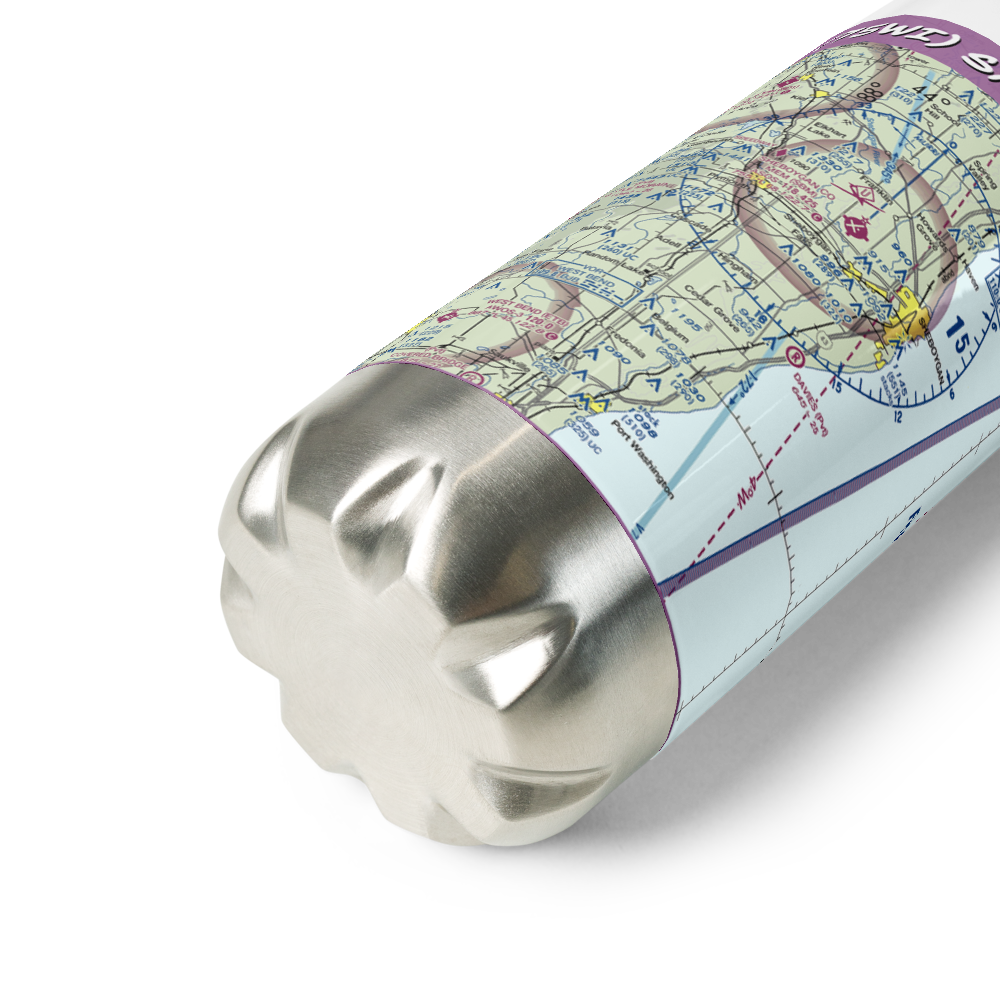 Smies Airport (75WI) VFR Sectional Water Bottle 