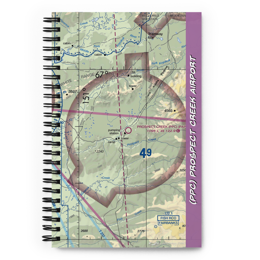 Prospect Creek Airport (PPC) VFR Sectional Notebook 