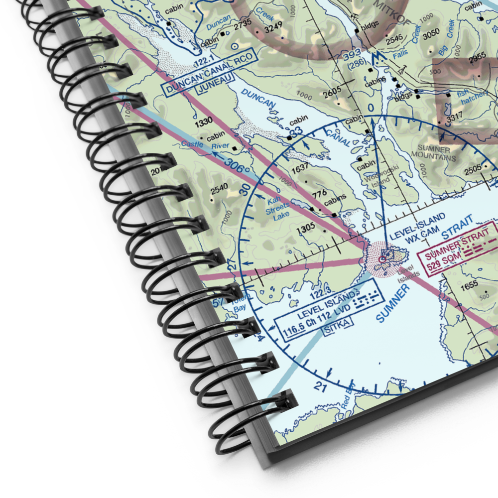 Petersburg James A Johnson Airport (PSG) VFR Sectional Notebook 