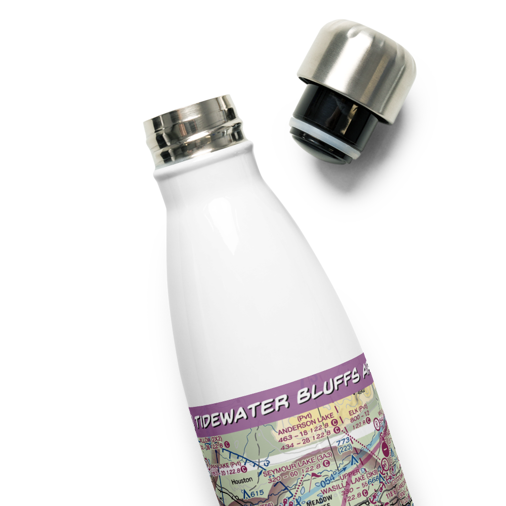 Tidewater Bluffs Airport (77AK) VFR Sectional Water Bottle 