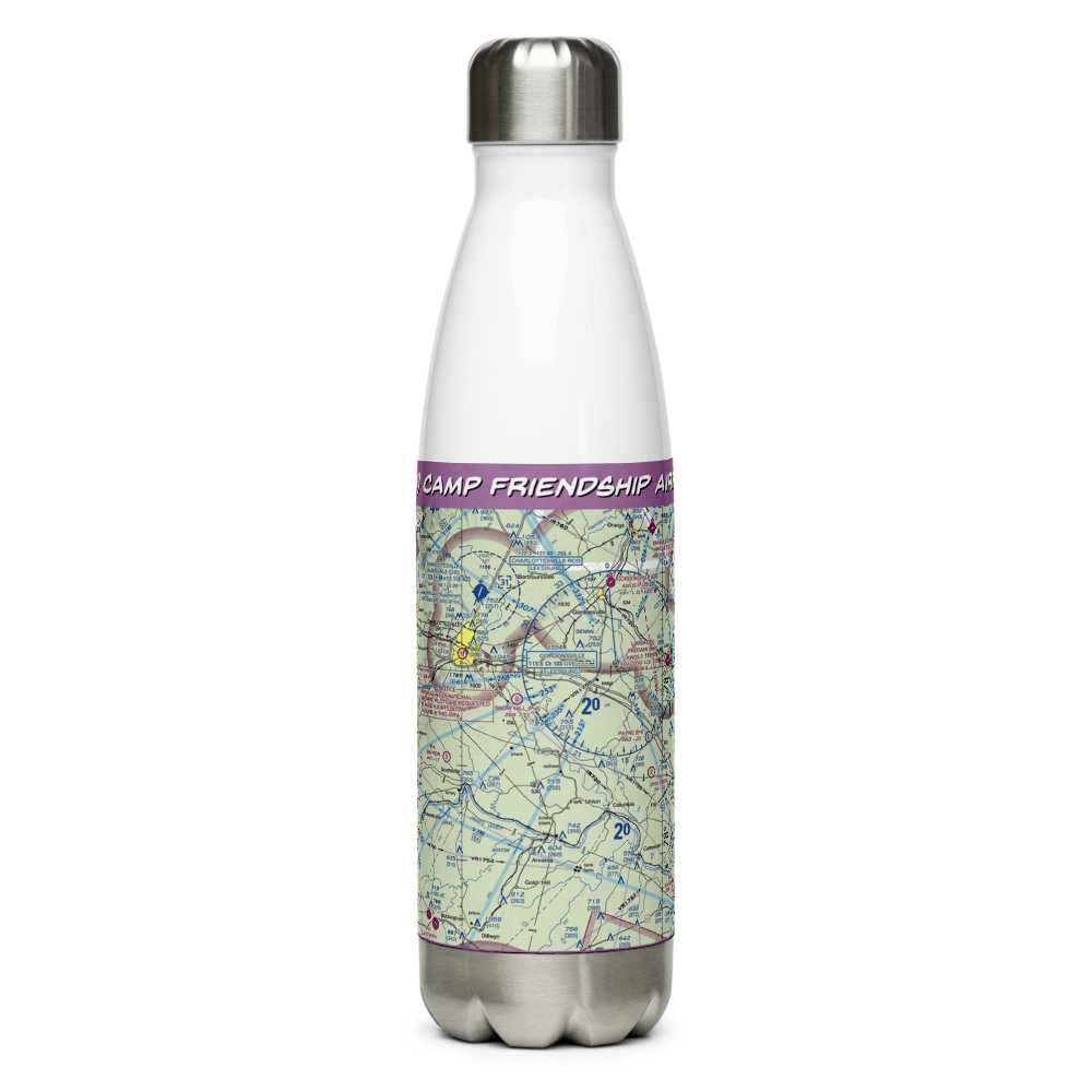 Camp Friendship Airfield (77VA) VFR Sectional Water Bottle 