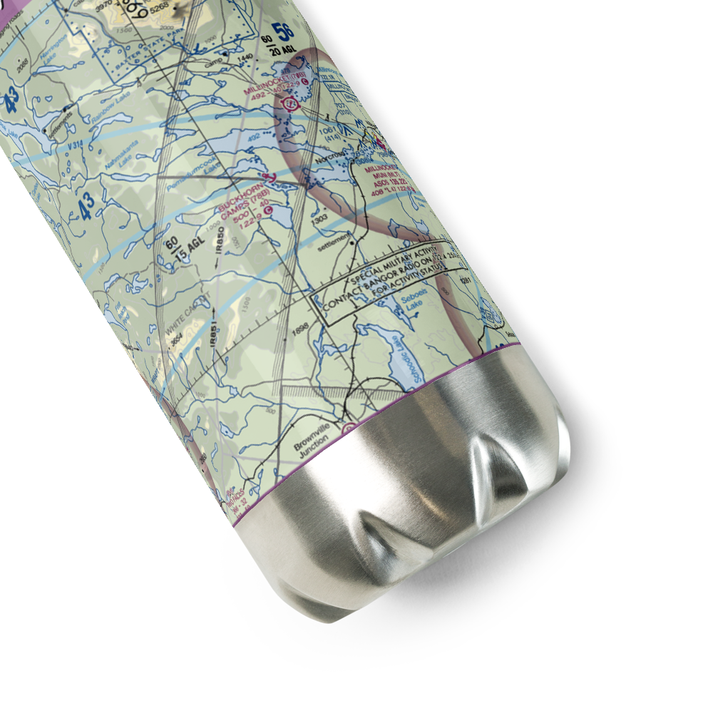 Buckhorn Camps Seaplane Base (78B) VFR Sectional Water Bottle 
