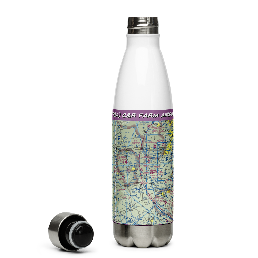 C&R Farm Airport (78GA) VFR Sectional Water Bottle 