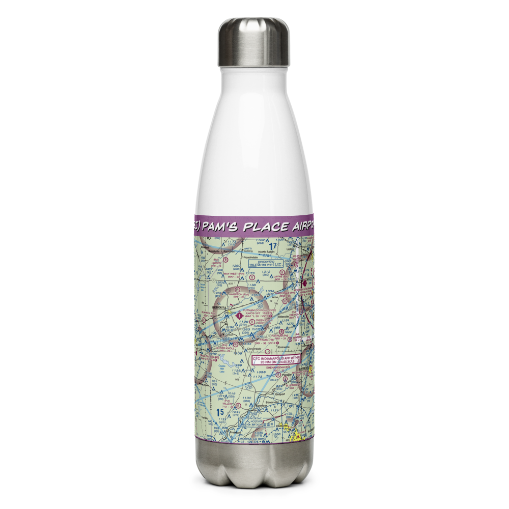 Pam's Place Airport (78I) VFR Sectional Water Bottle 