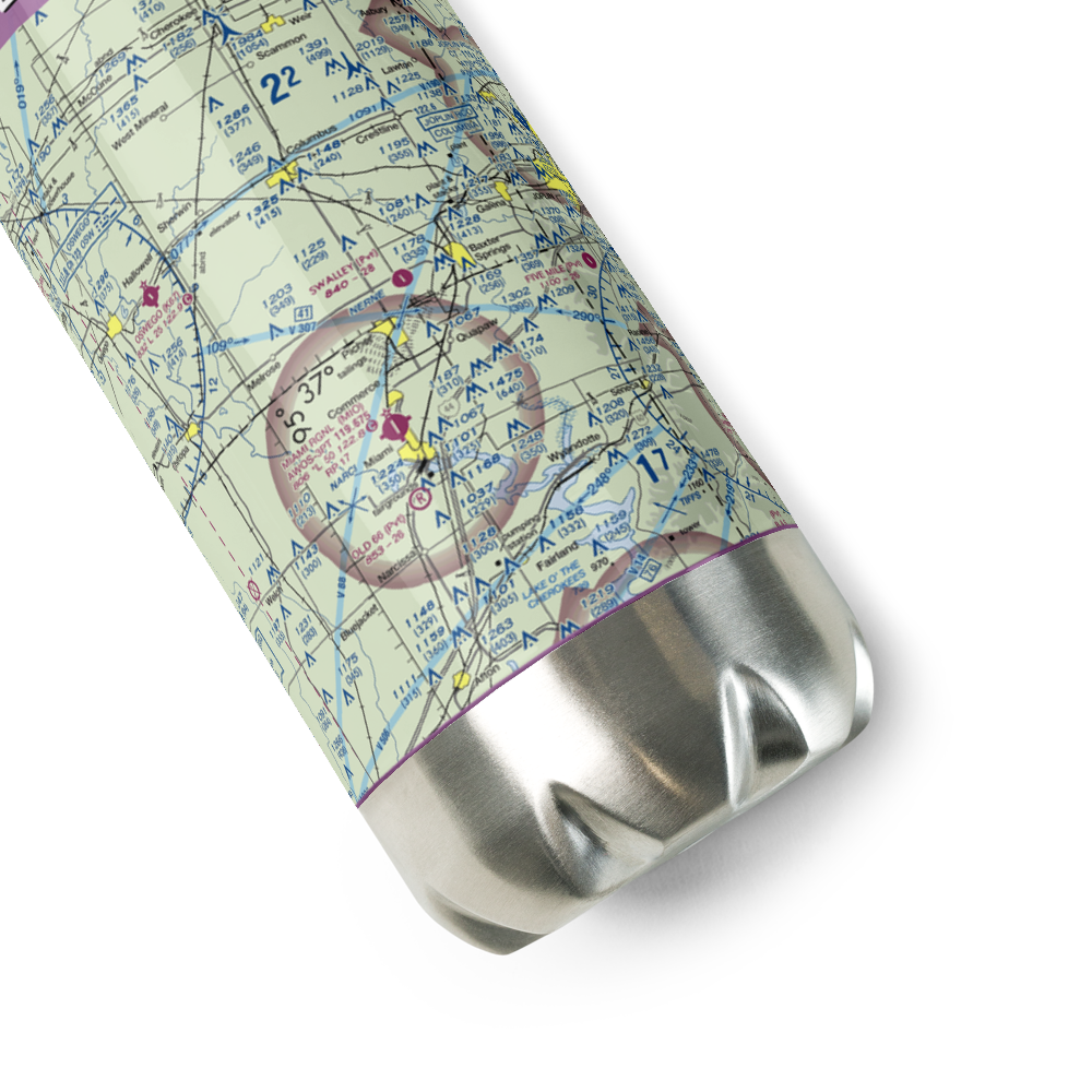 Walter A Swalley Airpark (78KS) VFR Sectional Water Bottle 