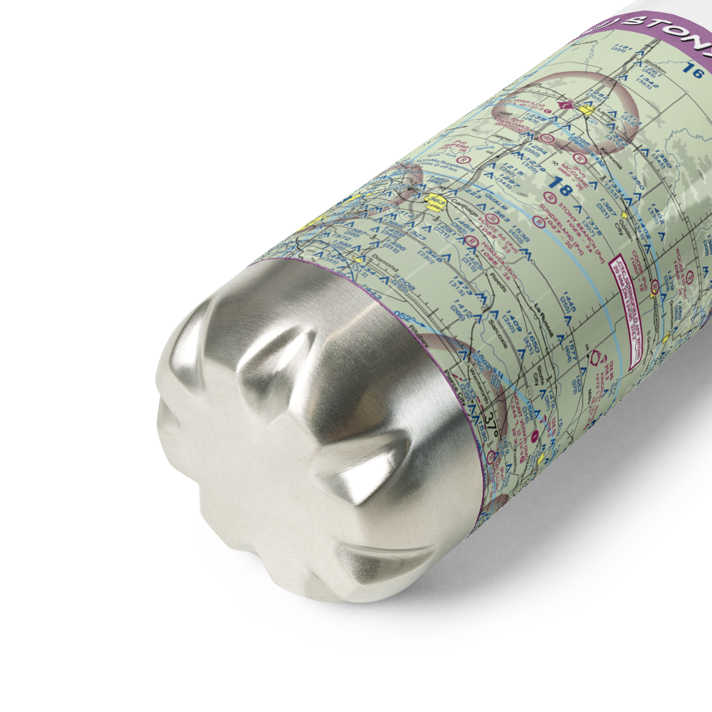 Stony Branch Airport (78MU) VFR Sectional Water Bottle 