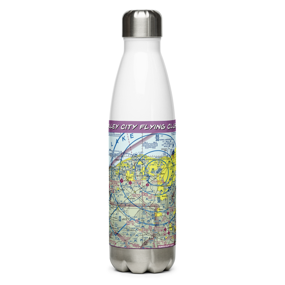 Valley City Flying Club Airport (78OH) VFR Sectional Water Bottle 