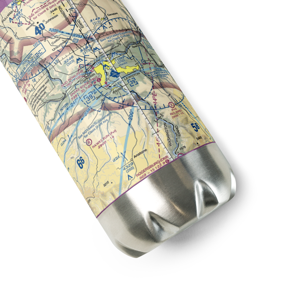 Snake River Seaplane Base (78U) VFR Sectional Water Bottle 