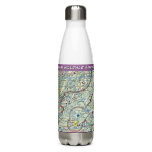 Hilldale Airport (78VA) VFR Sectional Water Bottle