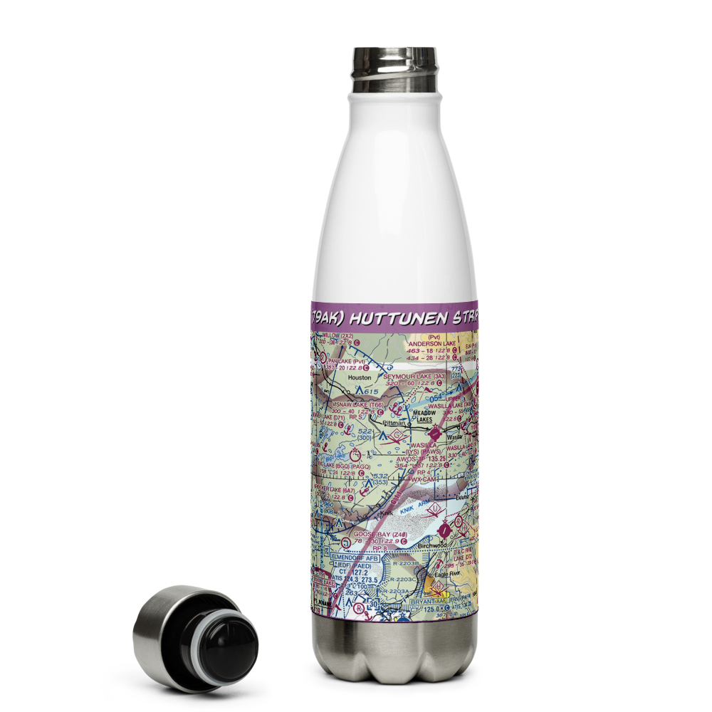 Huttunen Strip (79AK) VFR Sectional Water Bottle 