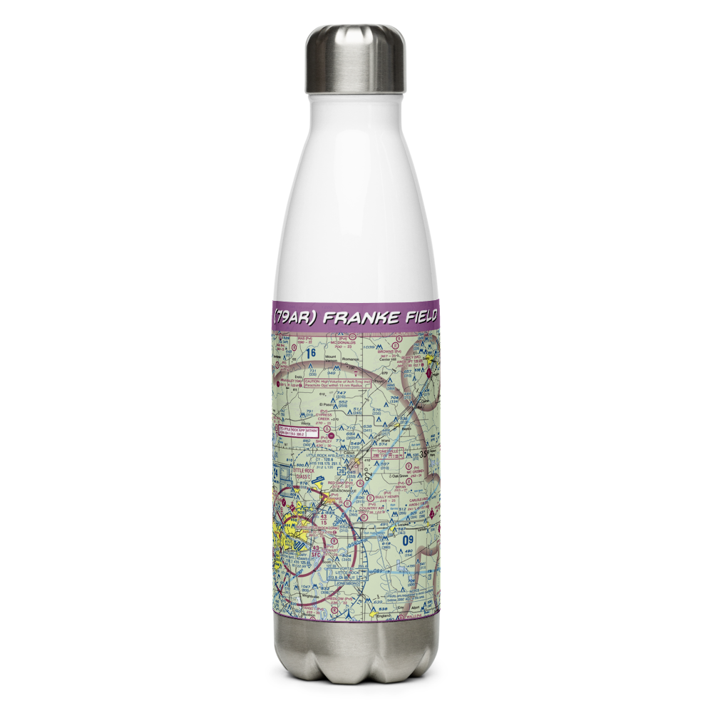 Franke Field (79AR) VFR Sectional Water Bottle 