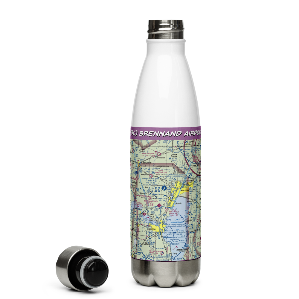 Brennand Airport (79C) VFR Sectional Water Bottle 