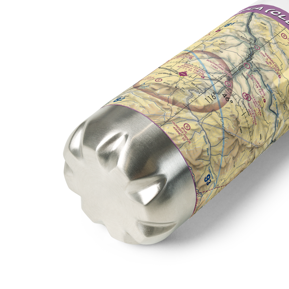 Kooskia (Clear Creek Int) Airport (79ID) VFR Sectional Water Bottle 