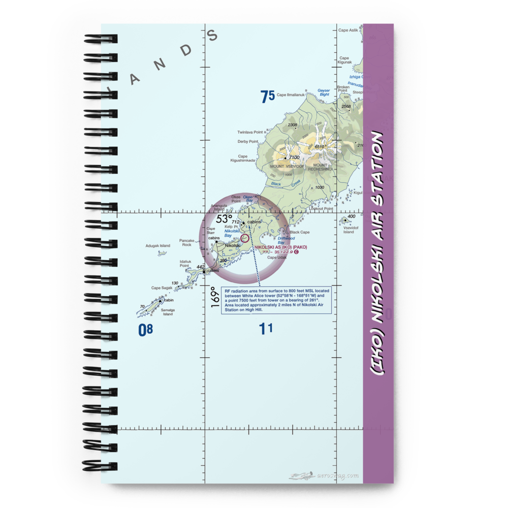 Nikolski Air Station (IKO) VFR Sectional Notebook 