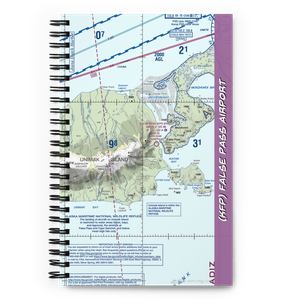 False Pass Airport (KFP) VFR Sectional Notebook
