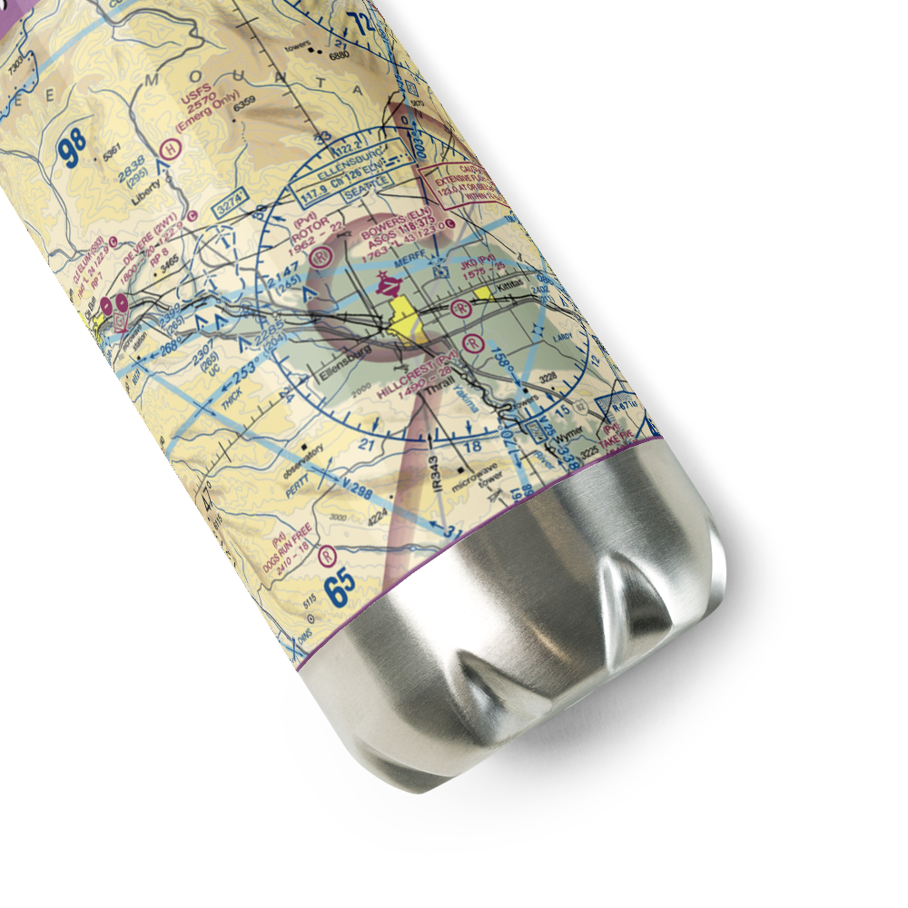 Ellensburg (Rotor Ranch) Airport (79WT) VFR Sectional Water Bottle 