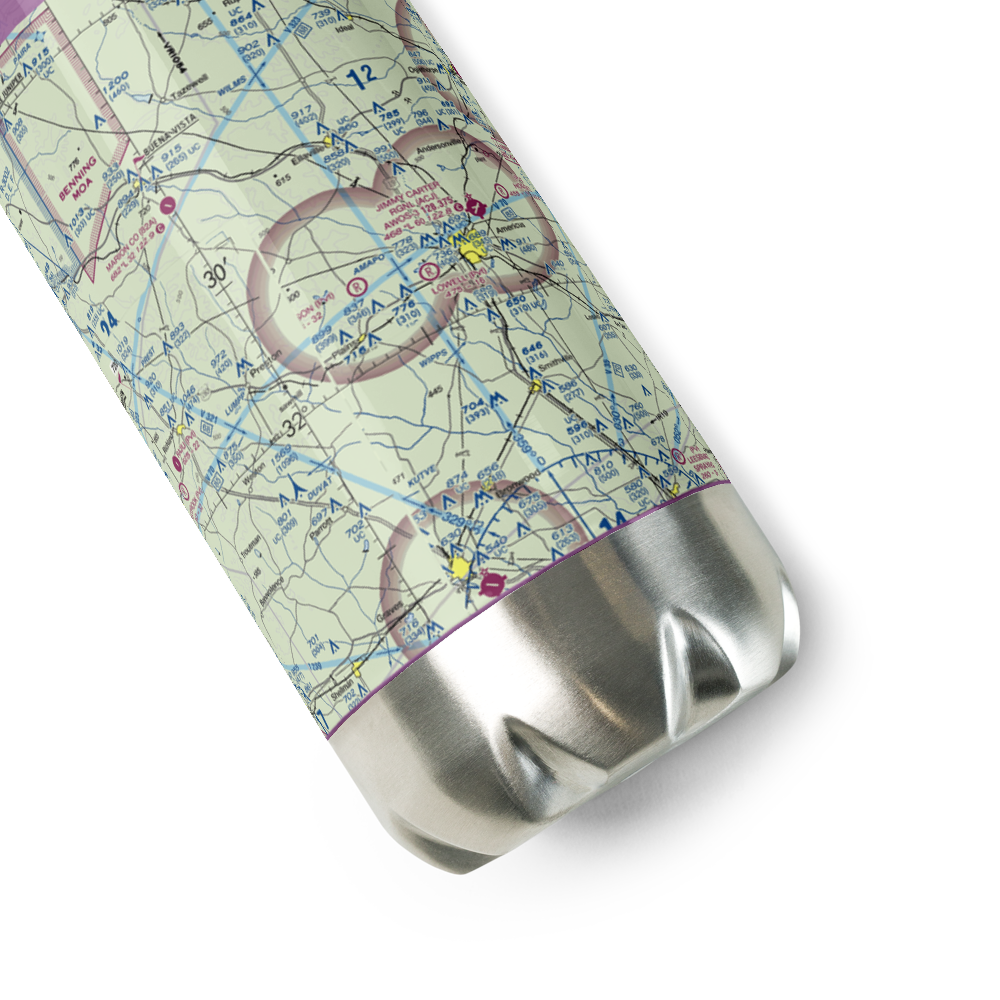 Peterson Field (4GA5) VFR Sectional Water Bottle 