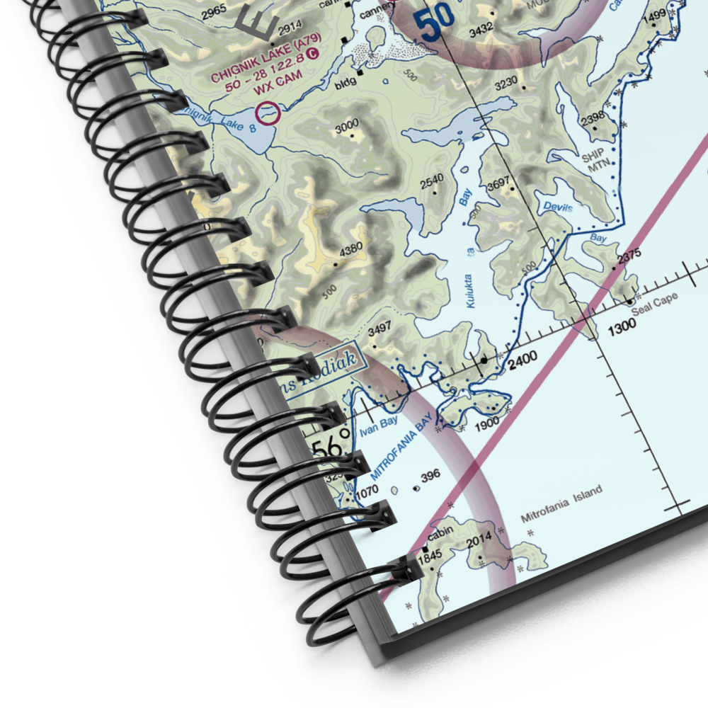 Chignik Airport (AJC) VFR Sectional Notebook 