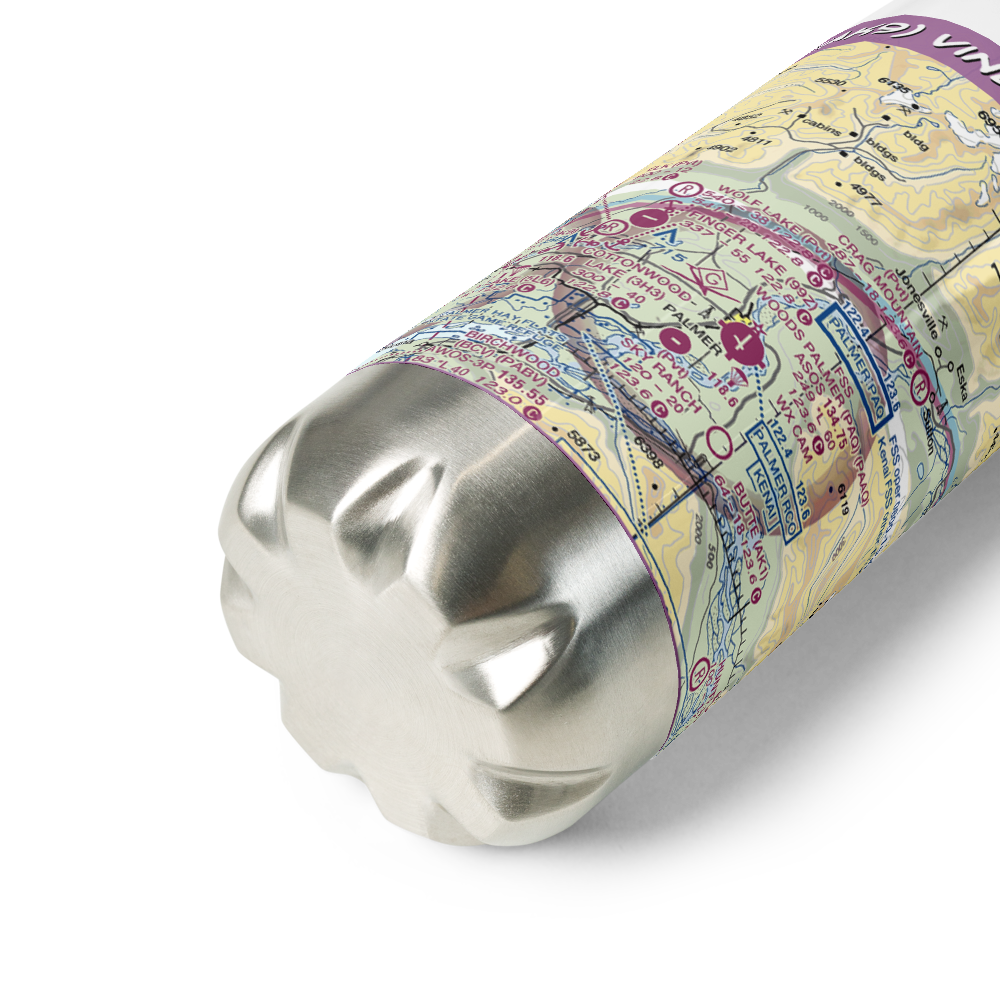 Vinduska Airport (7AK9) VFR Sectional Water Bottle 